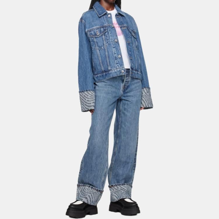 Джинсы Alexander Wang Blue Women's Jeans Александр Wang Синие Женские Джинсы - изображение 5