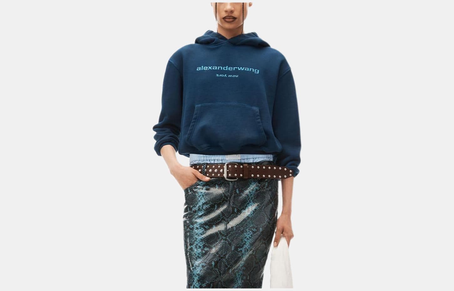 Худи Alexander Wang Толстовка Женская Морской Синий - изображение 2