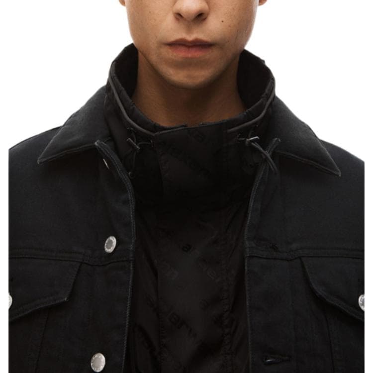 Джинсовая куртка Alexander Wang Denim Biker Jacket Black - изображение 4