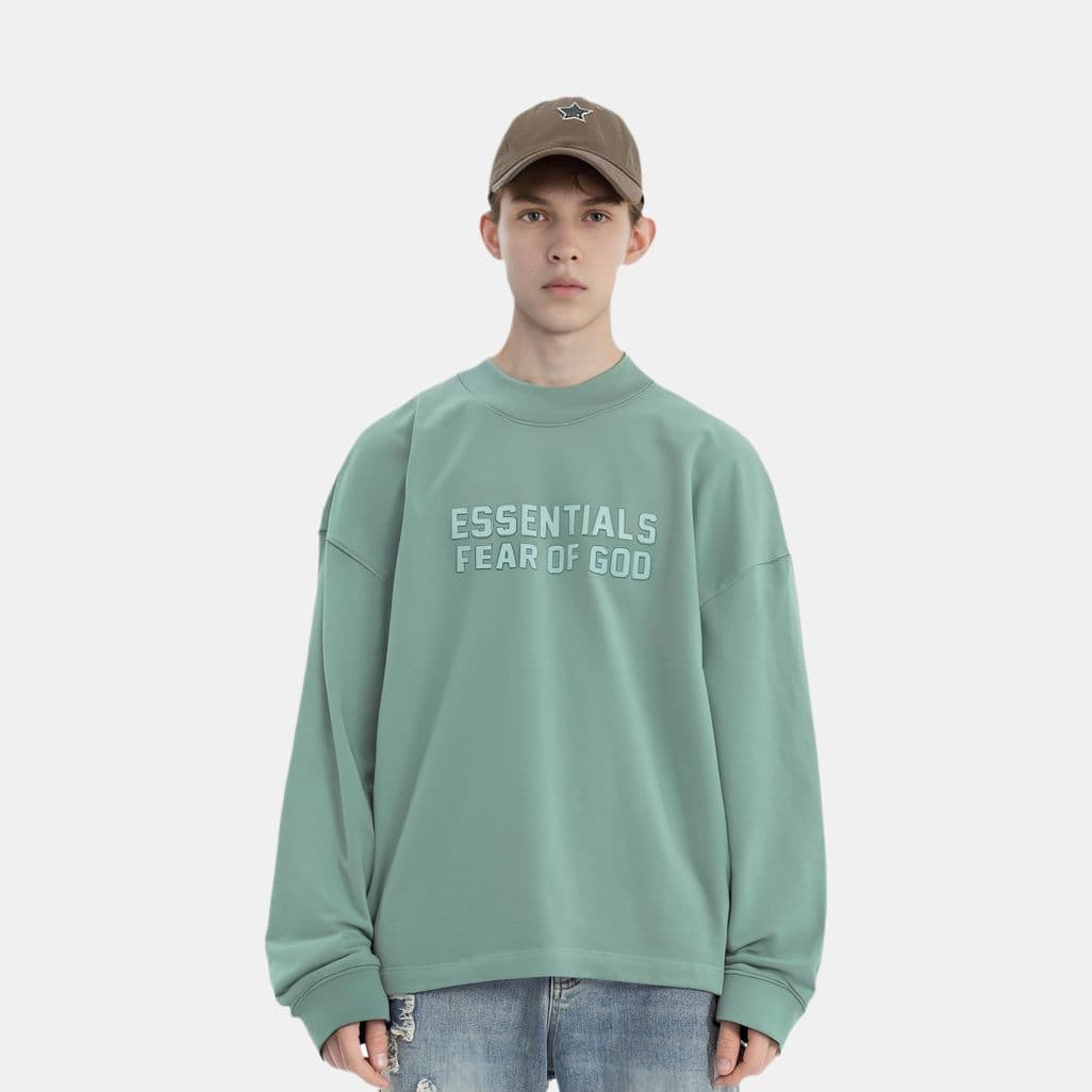 Худи Fear of God Essentials SS23 Relaxed Crewneck Sycamore Logo - изображение 3