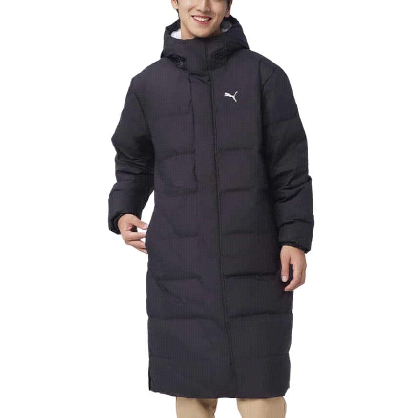 Зимняя куртка PUMA LONG DOWN JACKET Пуховик Унисекс Черный - изображение 3