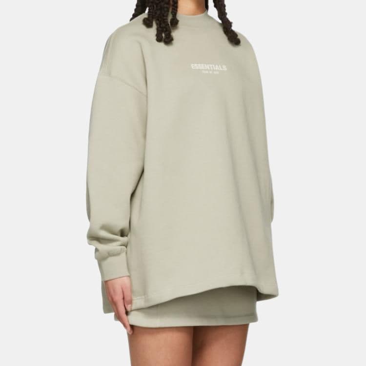 Худи Fear of God Essentials FW22 Relaxed Crewneck Smoke - изображение 4