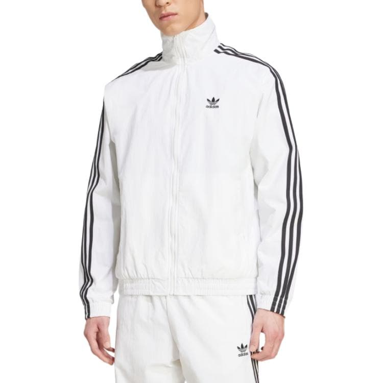 Куртка Adidas Originals Adicolor Woven Белый/Черный Мужские Куртки - изображение 2