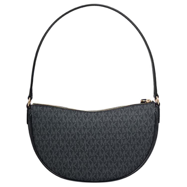 Мини-сумка MICHAEL KORS Dover Покрытый холст Сумка через плечо Средняя Женская Черная - изображение 3