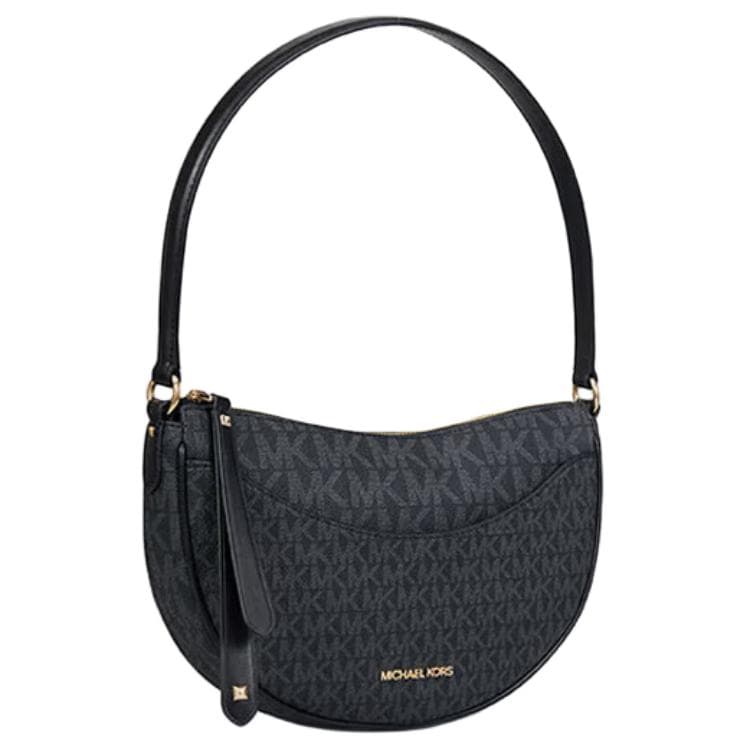 Мини-сумка MICHAEL KORS Dover Покрытый холст Сумка через плечо Средняя Женская Черная - изображение 2