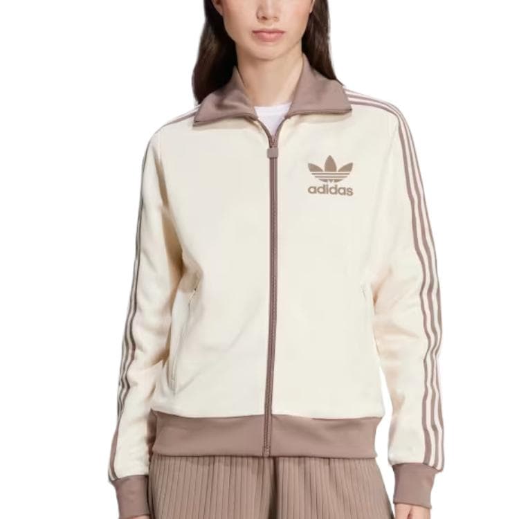 Куртка Adidas Originals BECKENBAUER TRACK Куртка Женская Коричневая - изображение 2
