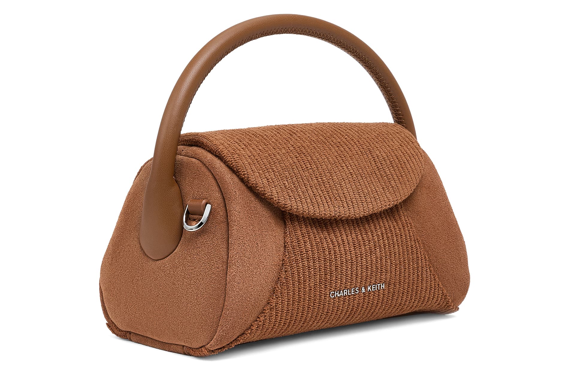 Сумка CHARLES&KEITH Маленькая квадратная сумка из искусственной кожи и ткани, Сумки, Маленький, Женский, Многоцветный - изображение 2
