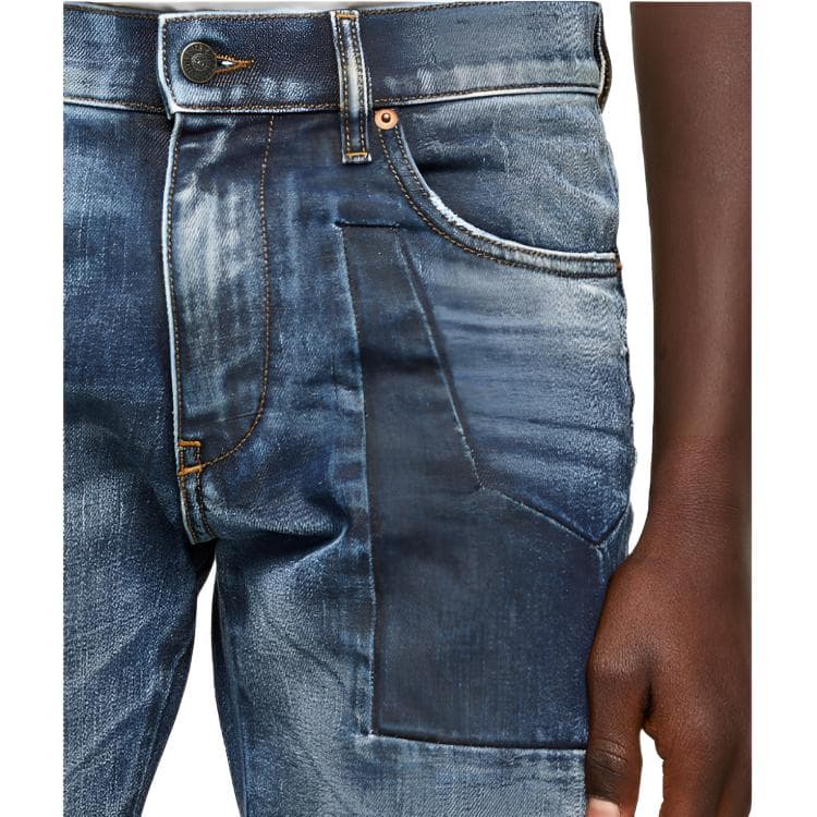 Штаны DIESEL Blue Men's Jeans DIESEL Синий Мужской Джинсы - изображение 2