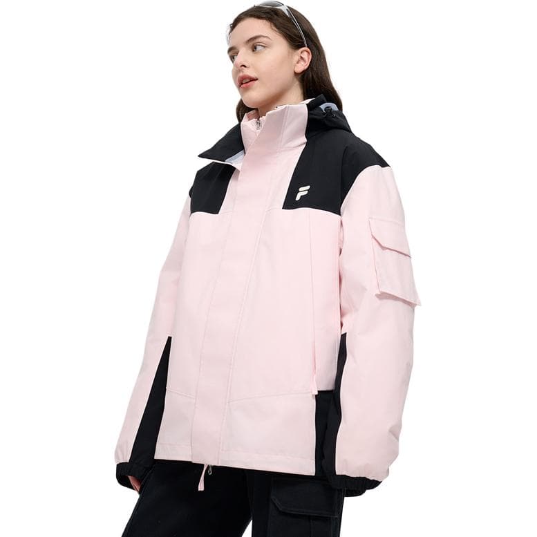 Зимняя куртка FILA FUSION FOB Пуховик Унисекс Счастье Розовый - изображение 7