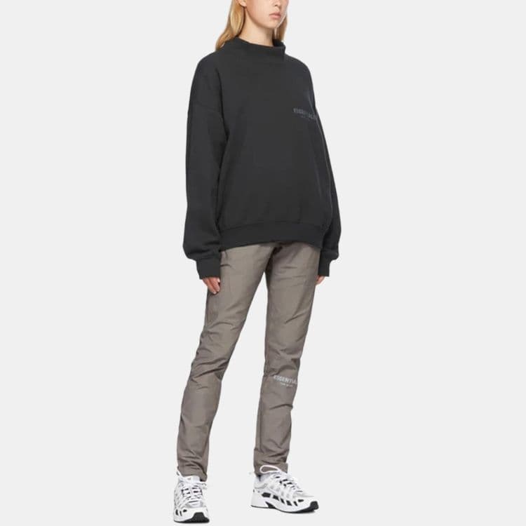 Кофта Fear of God Essentials SS20 Black Mock Neck Sweatshirt - изображение 5