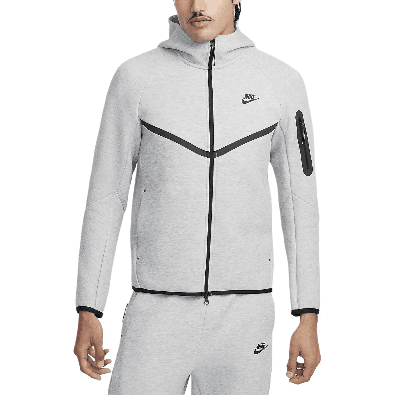 Куртка NIKE Windrunner Куртки и Пальто Мужские Тонированные Темно-Серый Черный - изображение 3