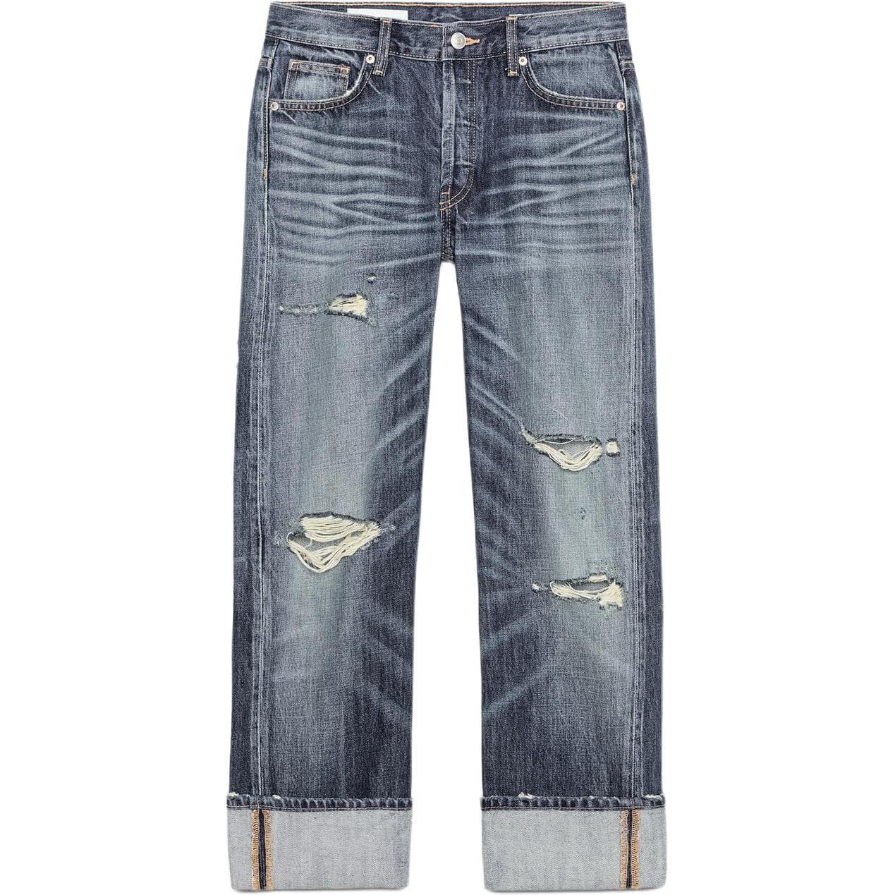 Джинсы ZARA Морской синий Женские Джинсы - изображение 1