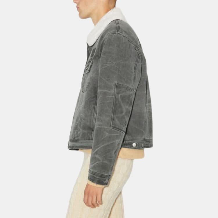 Джинсовая куртка Acne Studios Quilted Denim Jacket Carbon Grey - изображение 4