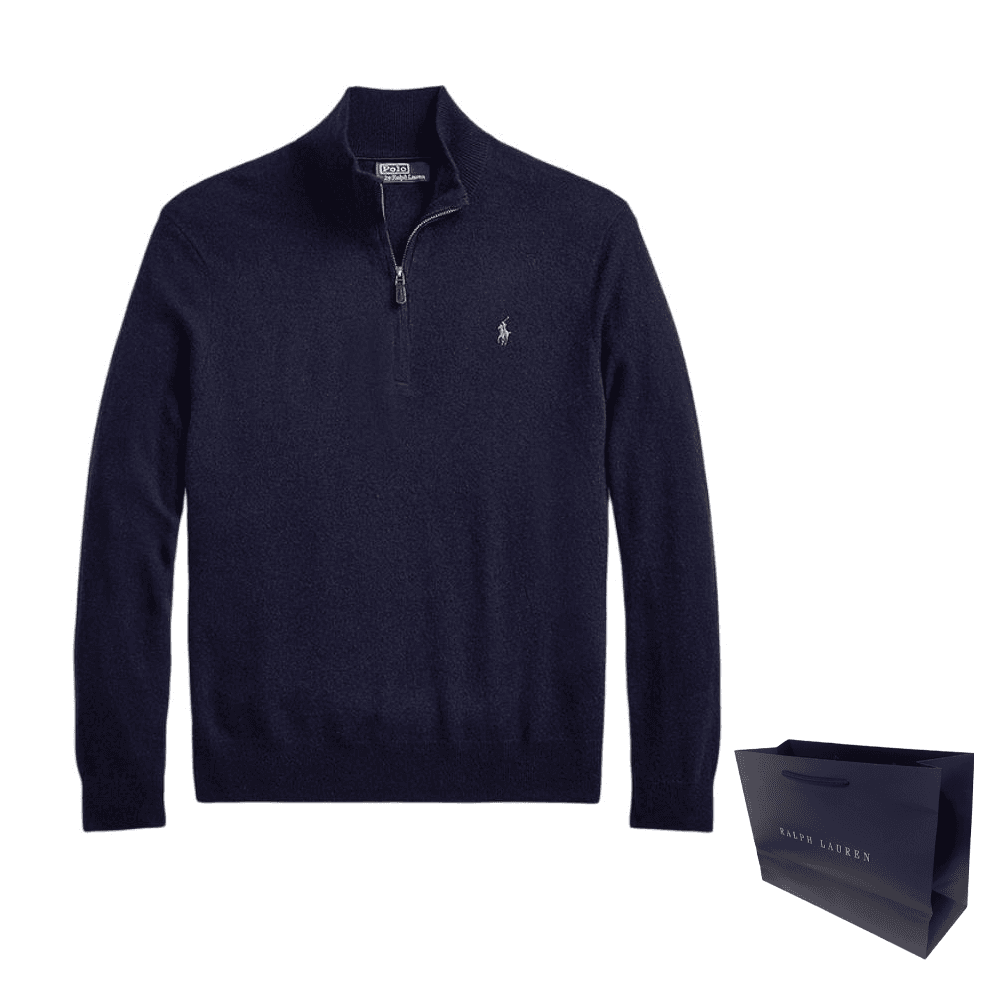 Кофта Свитер Polo Ralph Lauren стандартного размера мужской синий - изображение 6