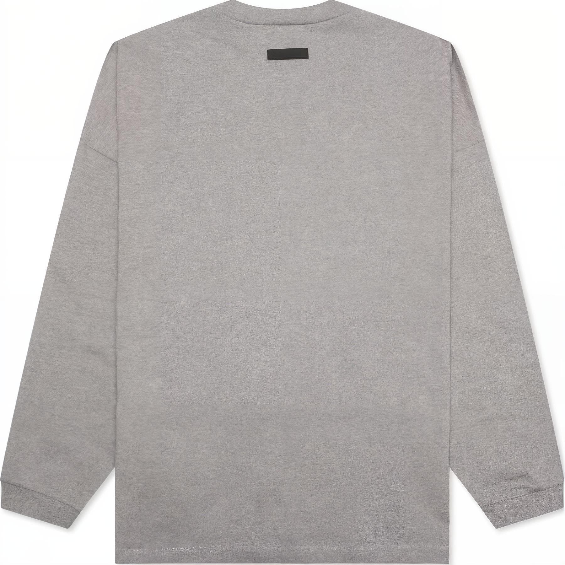 Кофта Fear of God Essentials SS24 Longsleeve T-Shirt Dark Heather Oatmeal - изображение 2