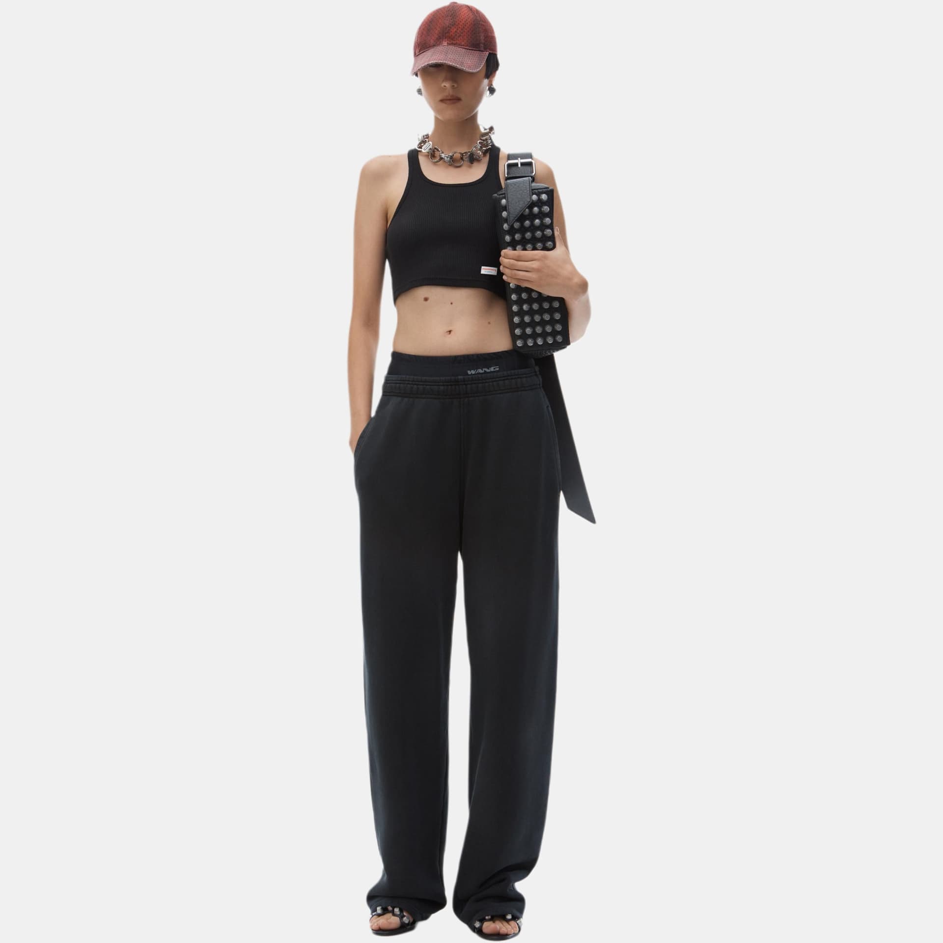 Штаны Alexander Wang Повседневные Брюки Женские Черные - изображение 2