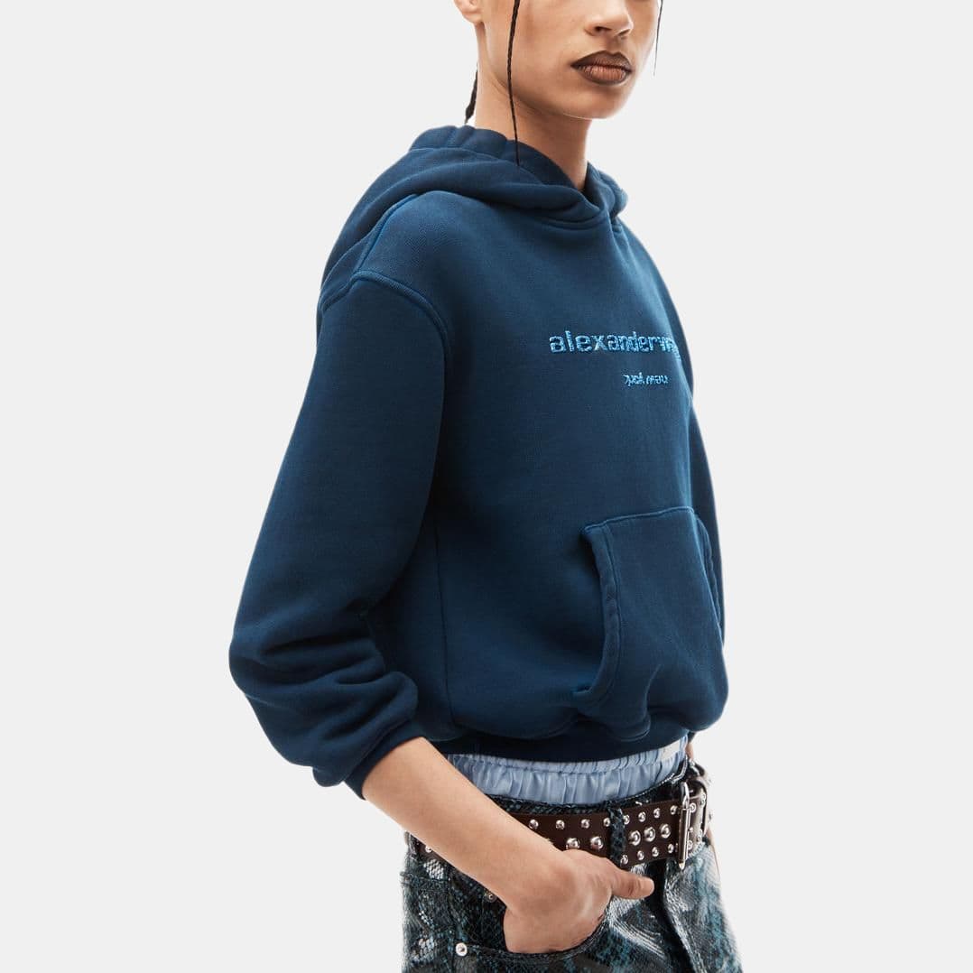 Худи Alexander Wang Толстовка Женская Морской Синий - изображение 3