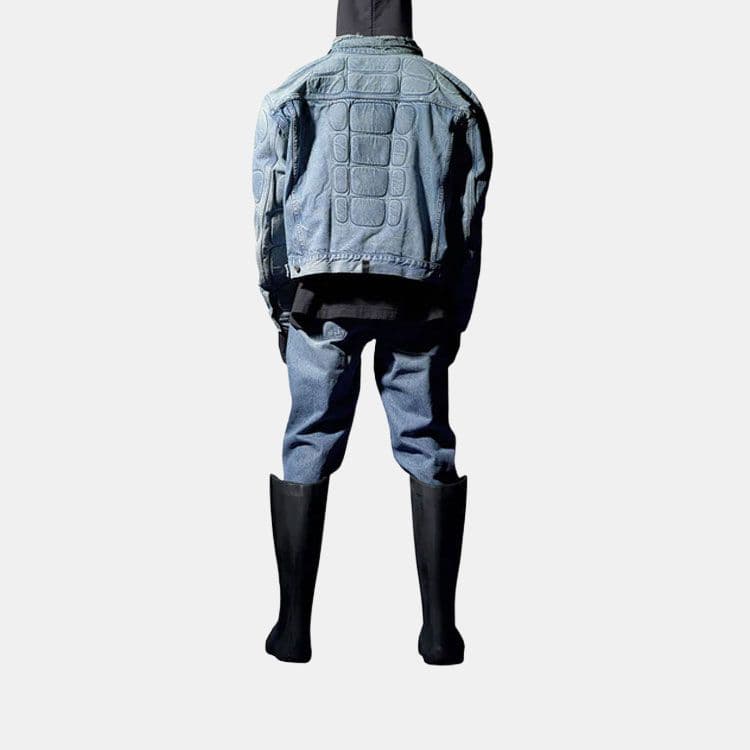 Джинсовая куртка YEEZY x Gap x Balenciaga Denim Jacket Blue - изображение 3