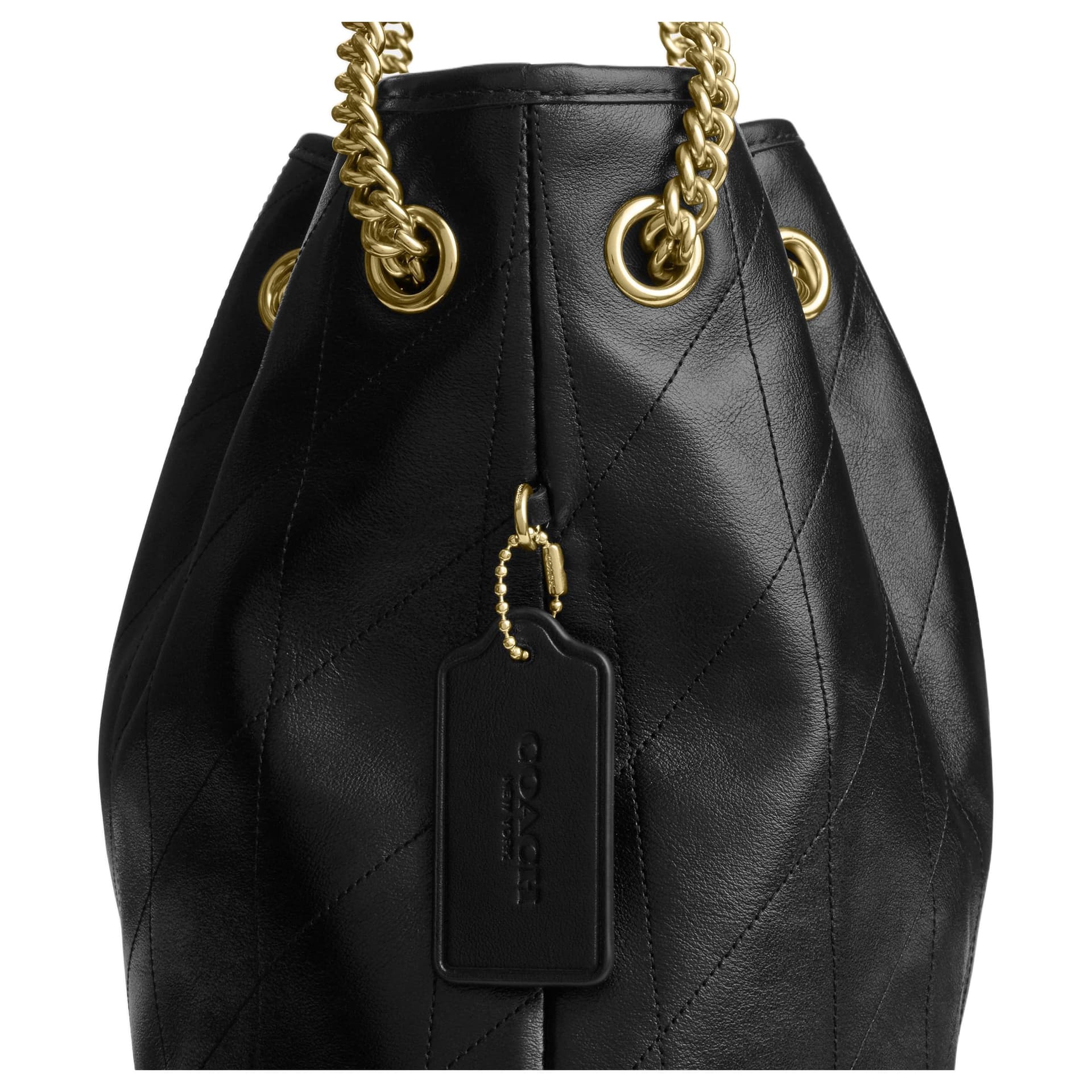 Мини-сумка COACH Сумка из коровьей кожи сумка через плечо большая женская черная - изображение 7
