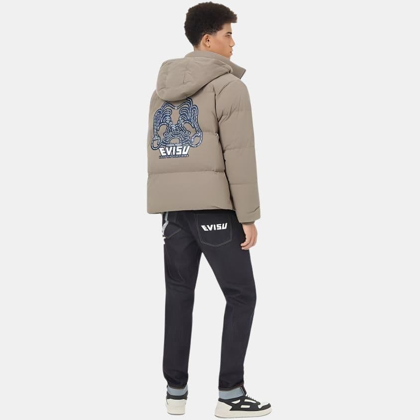 Штаны EVISU Джинсовый Синий Мужские Джинсы - изображение 3