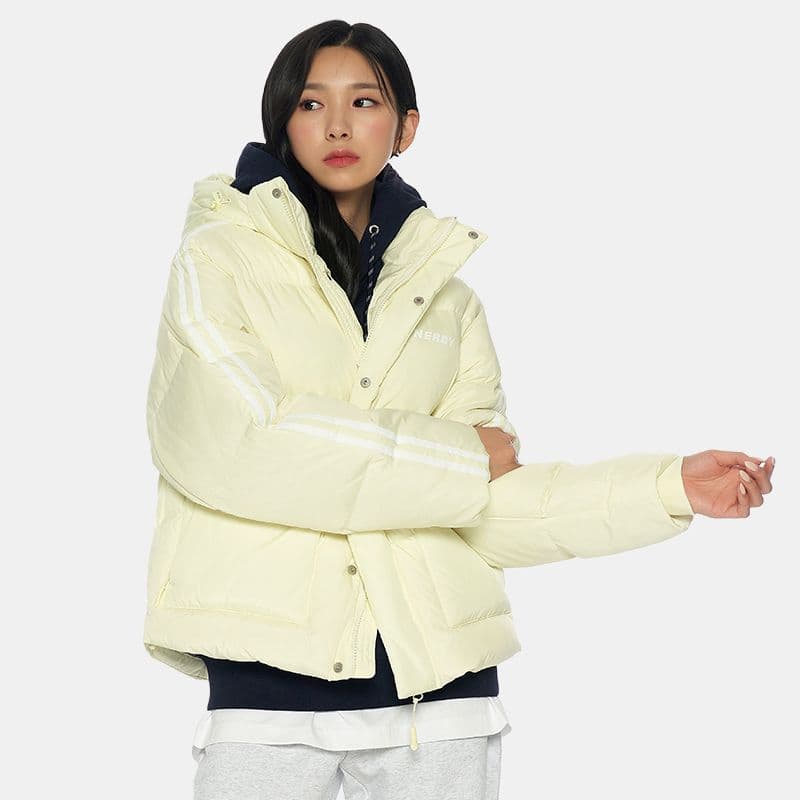 Зимняя куртка NERDY Logo Hoodie Down Jacket Yellow - изображение 4