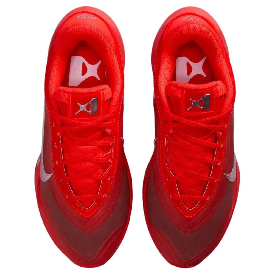 Кроссовки для баскетбола Nike A'One Дышащие Баскетбольные Кроссовки Унисекс Красный Серебряный - изображение 4