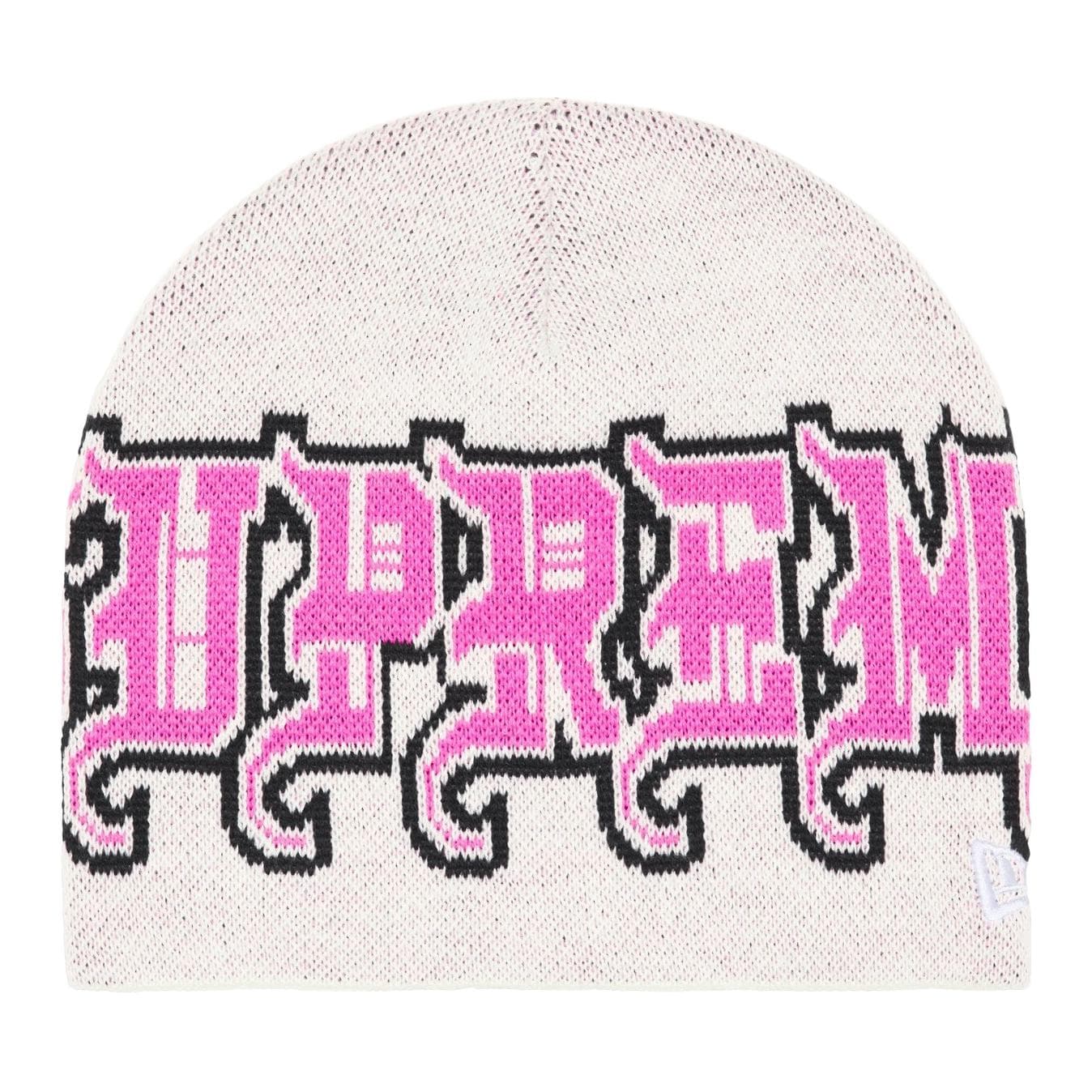 Шапка Supreme X New Era Акриловые Шапки Унисекс Морской Синий Коричневый Красный Белый Светло-Синий Черный - изображение 3