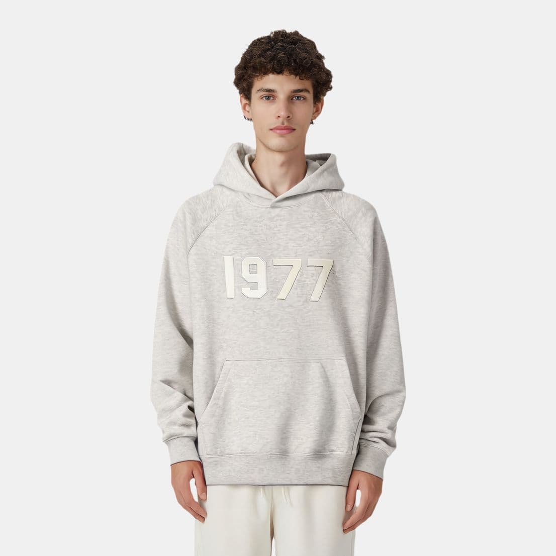 Худи Fear of God Essentials 1977 Hoodie Light Oatmeal - изображение 3