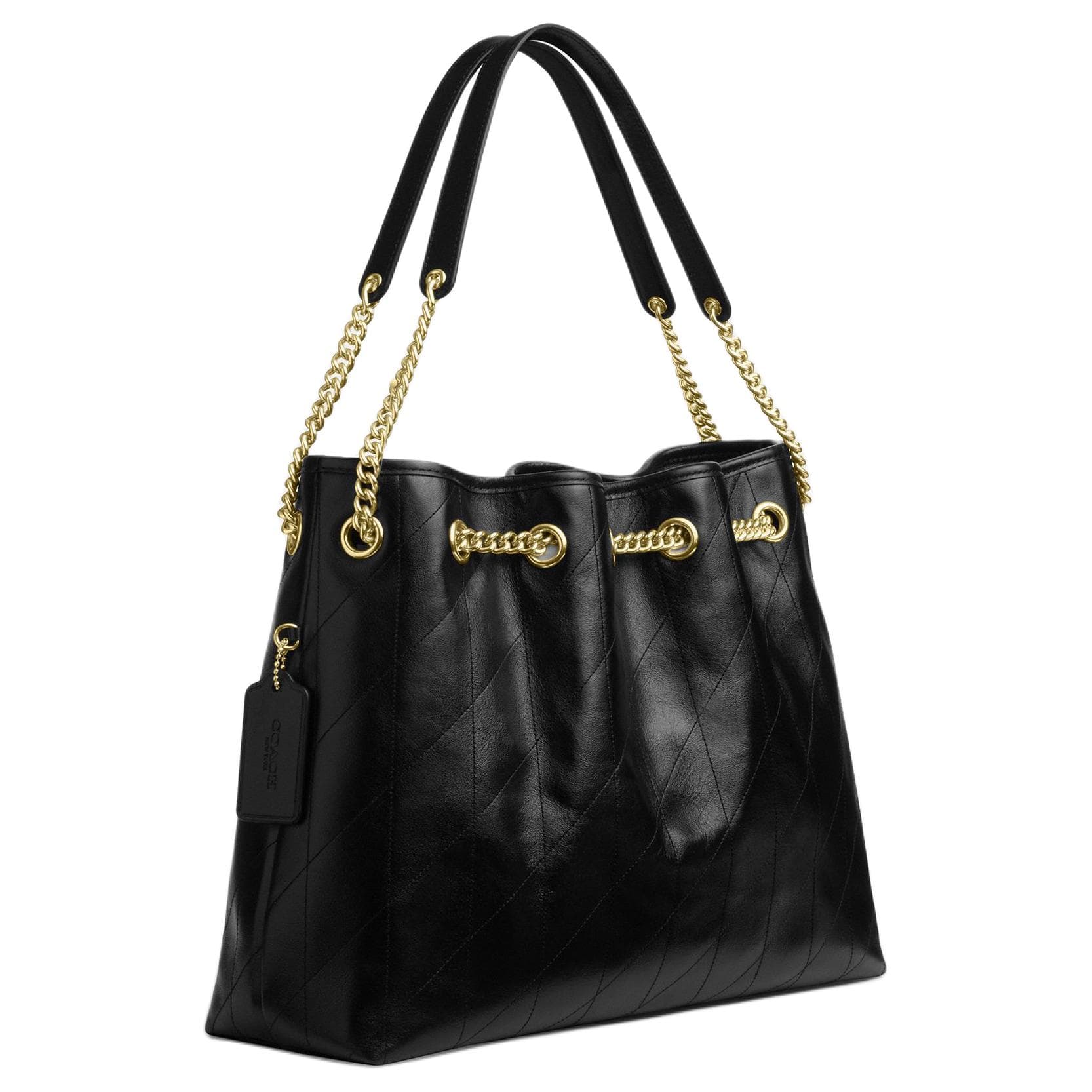 Мини-сумка COACH Сумка из коровьей кожи сумка через плечо большая женская черная - изображение 3