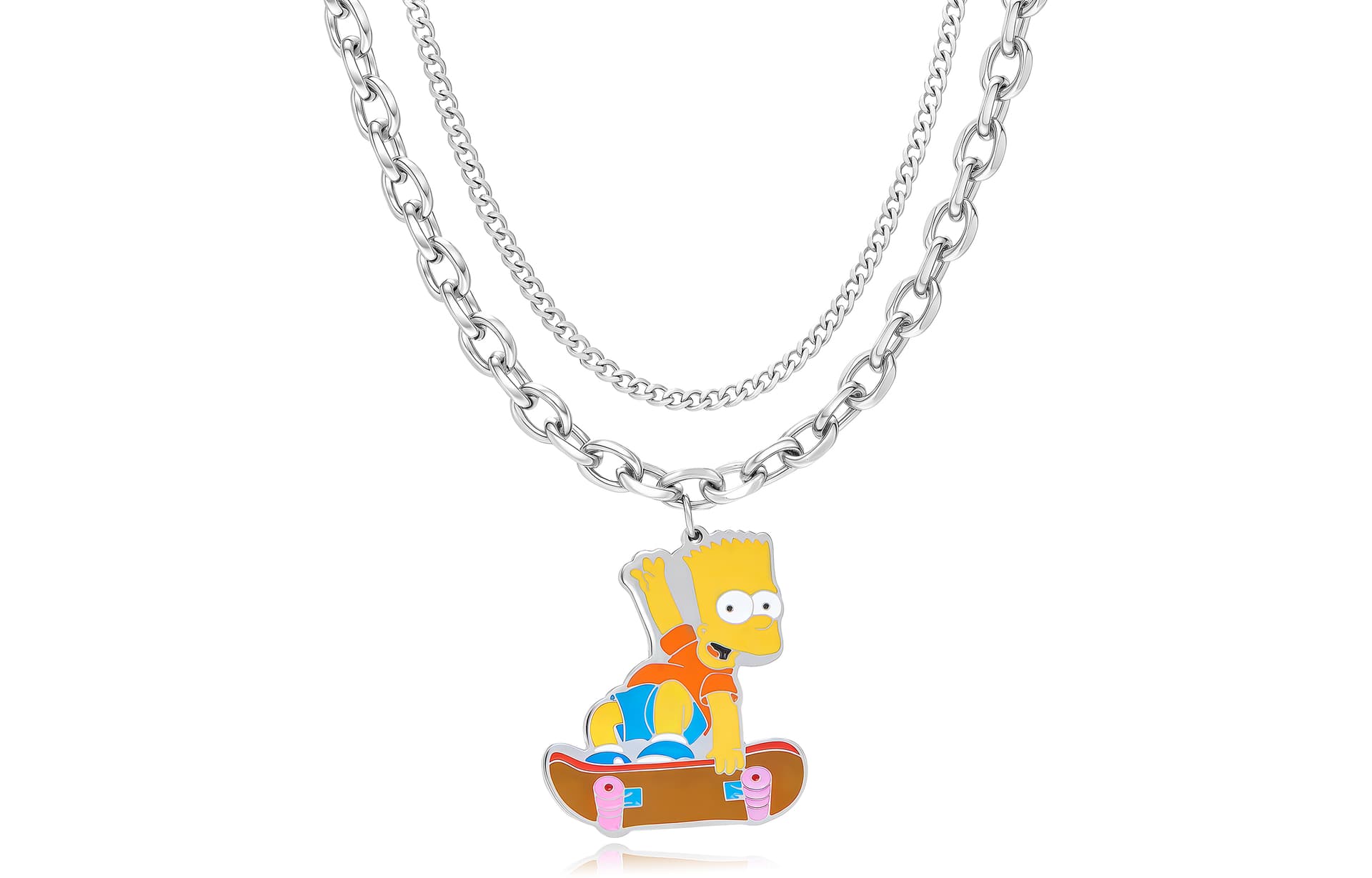 Ожерелье The Simpsons Titan Steel Necklaces Unisex Симпсоны Титановые Стальные Ожерелья Унисекс - изображение 1