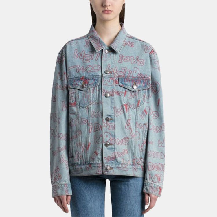 Джинсовая куртка WE11DONE SS21 Logo - изображение 2