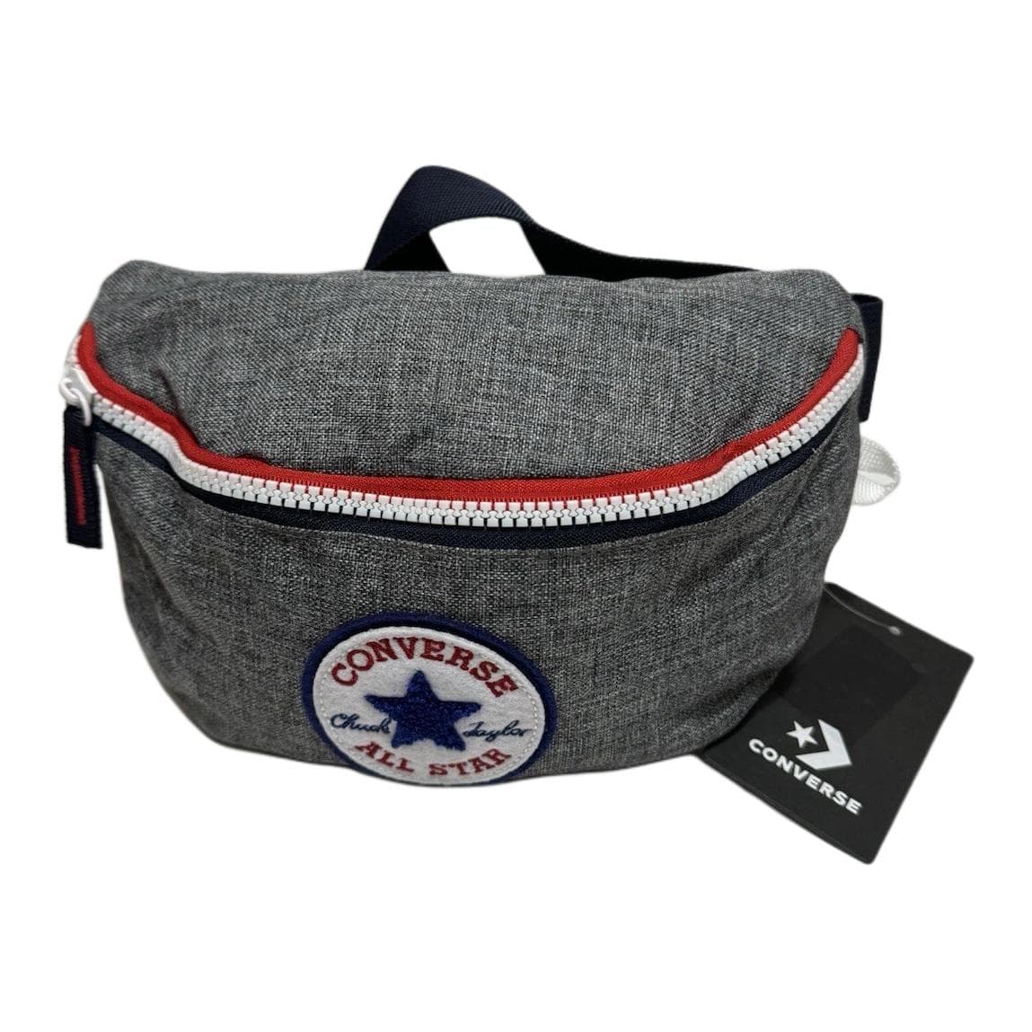 Поясная сумка Converse All Star 2,5L Классический логотип бренда Полиэстер Бананка Большой Унисекс Парный Грейдж - изображение 3