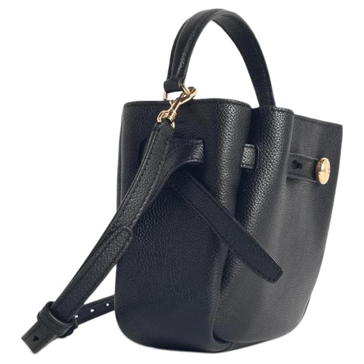 Сумка Tory Burch Romy Коровья кожа Одно плечо Сумка Мини Женская Черная - изображение 2