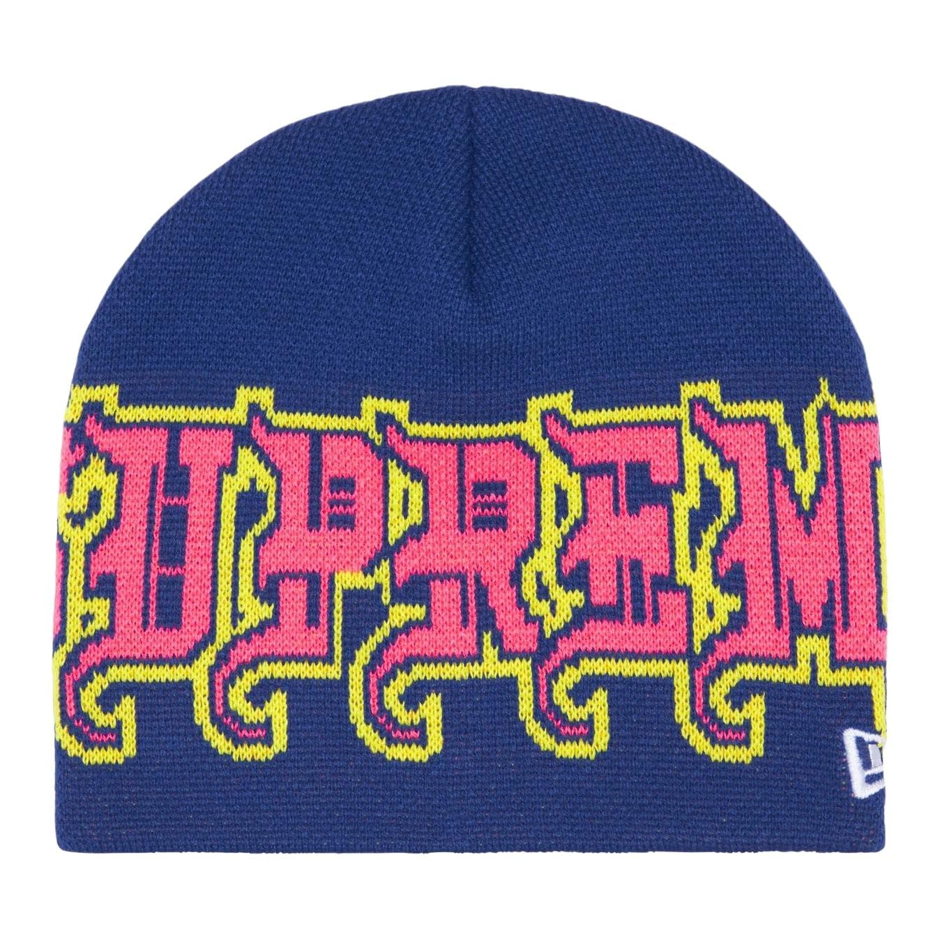 Шапка Supreme X New Era Акриловые Шапки Унисекс Морской Синий Коричневый Красный Белый Светло-Синий Черный - изображение 11