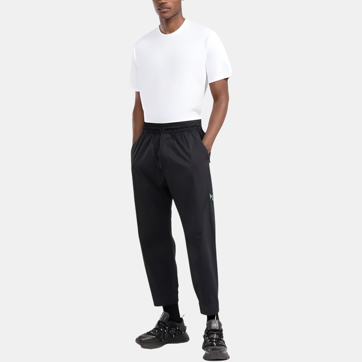 Штаны Y-3 Logo Tapered Sweatpants Black - изображение 2