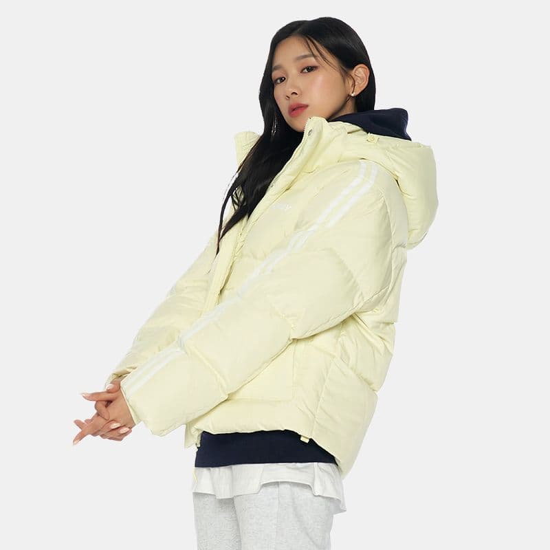 Зимняя куртка NERDY Logo Hoodie Down Jacket Yellow - изображение 6