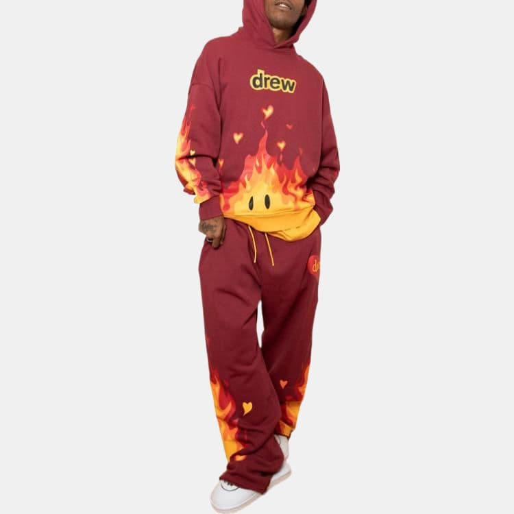 Худи Drew House FW22 Fire Hoodie Logo - изображение 3