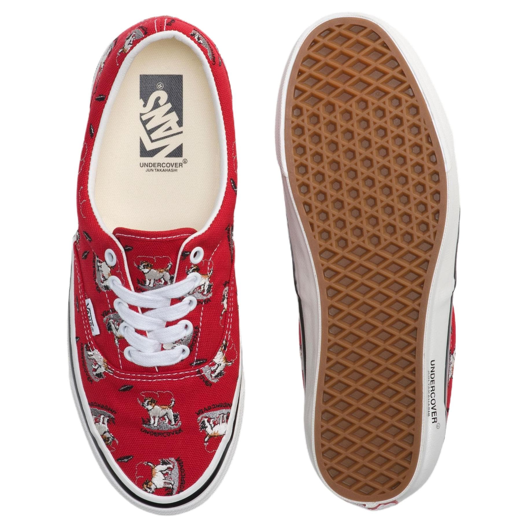 Кроссовки UNDERCOVER x Vans Era 95 Удобные и Легкие Кроссовки для скейтбординга с Низким Верхом Унисекс Красные - изображение 4
