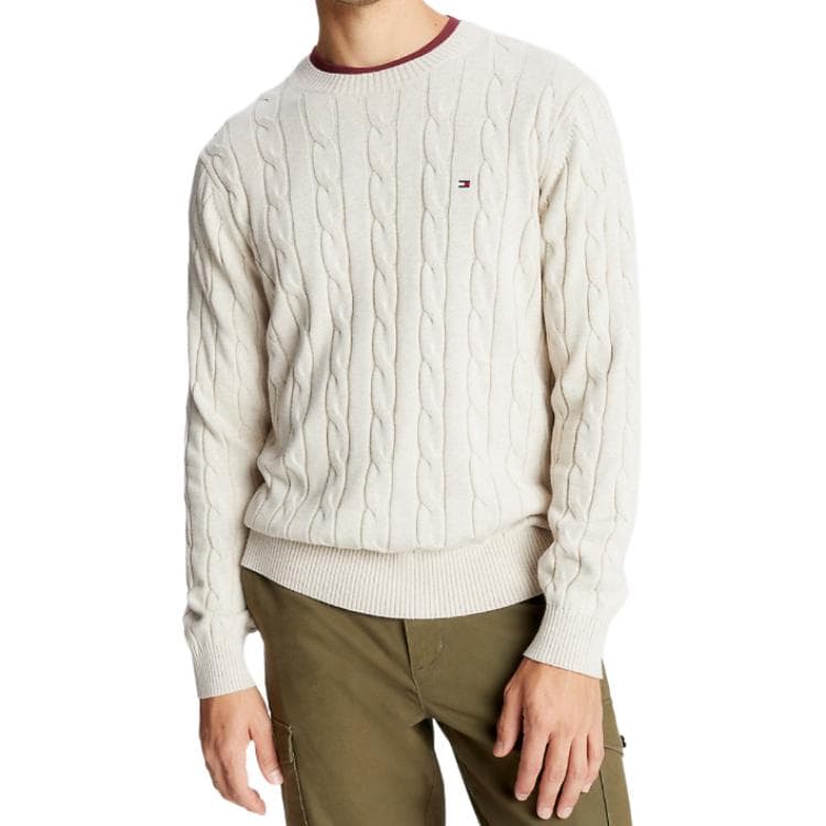 Кофта Tommy Hilfiger Flag Logo Cable Knit Sweater Logo - изображение 5