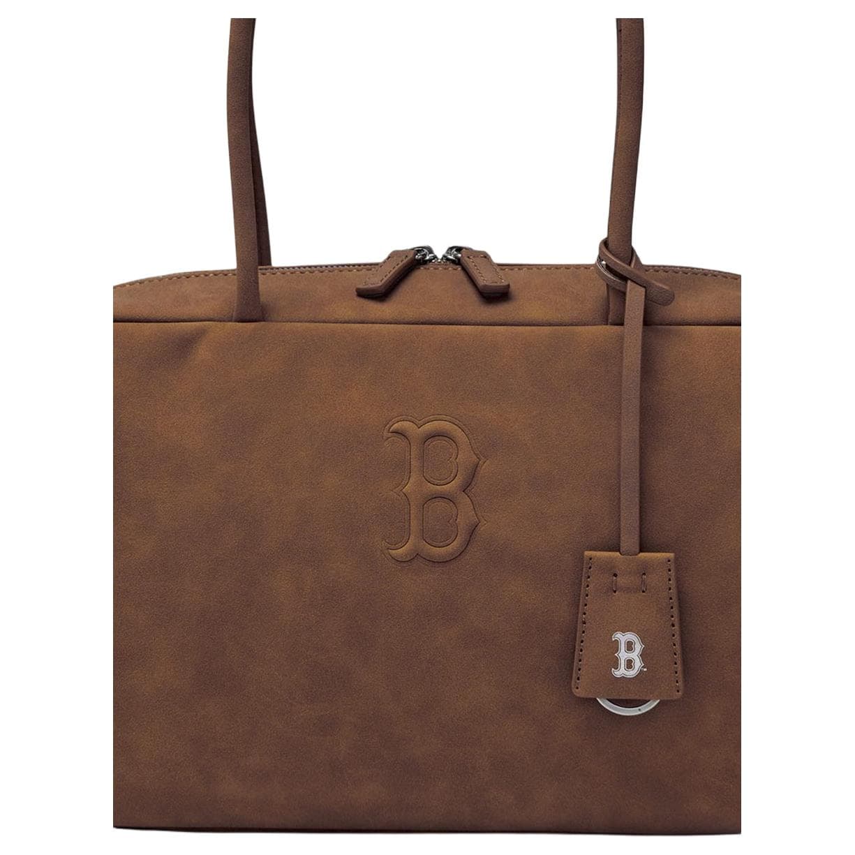 Мини-сумка MLB Basic Boston Red Sox Искусственная кожа Полиэстер Волокно Сумка Женская Коричневая - изображение 4