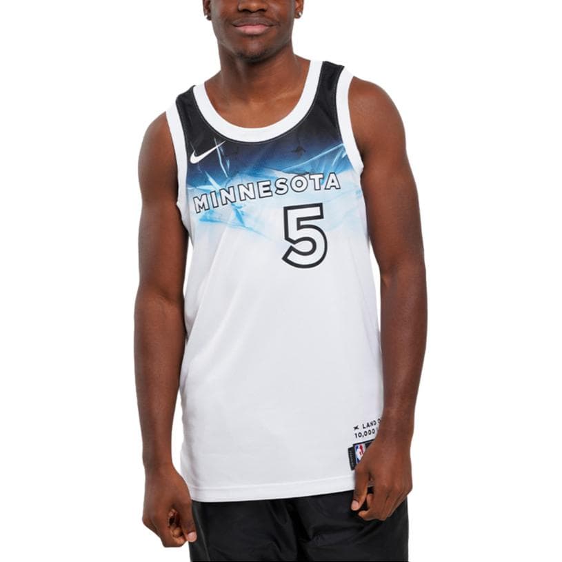 Баскетбольная майка Nike Edwards Timberwolves City Edition Jersey White - изображение 5