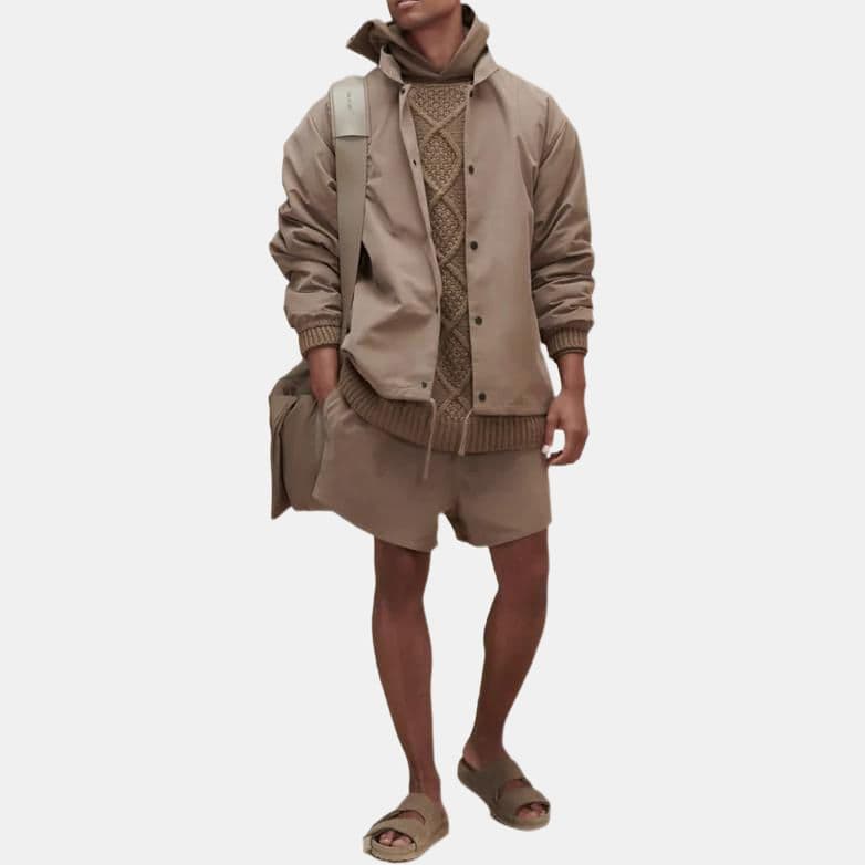 Куртка Fear of God Essentials FW22 1977 Coaches Jacket Wood Logo - изображение 3