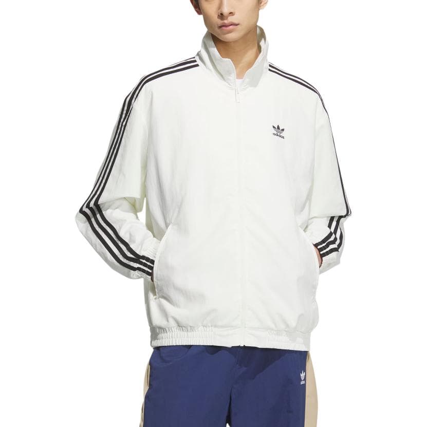 Куртка Adidas Originals Firebird Куртка Мужская Нефритово-Белый - изображение 2