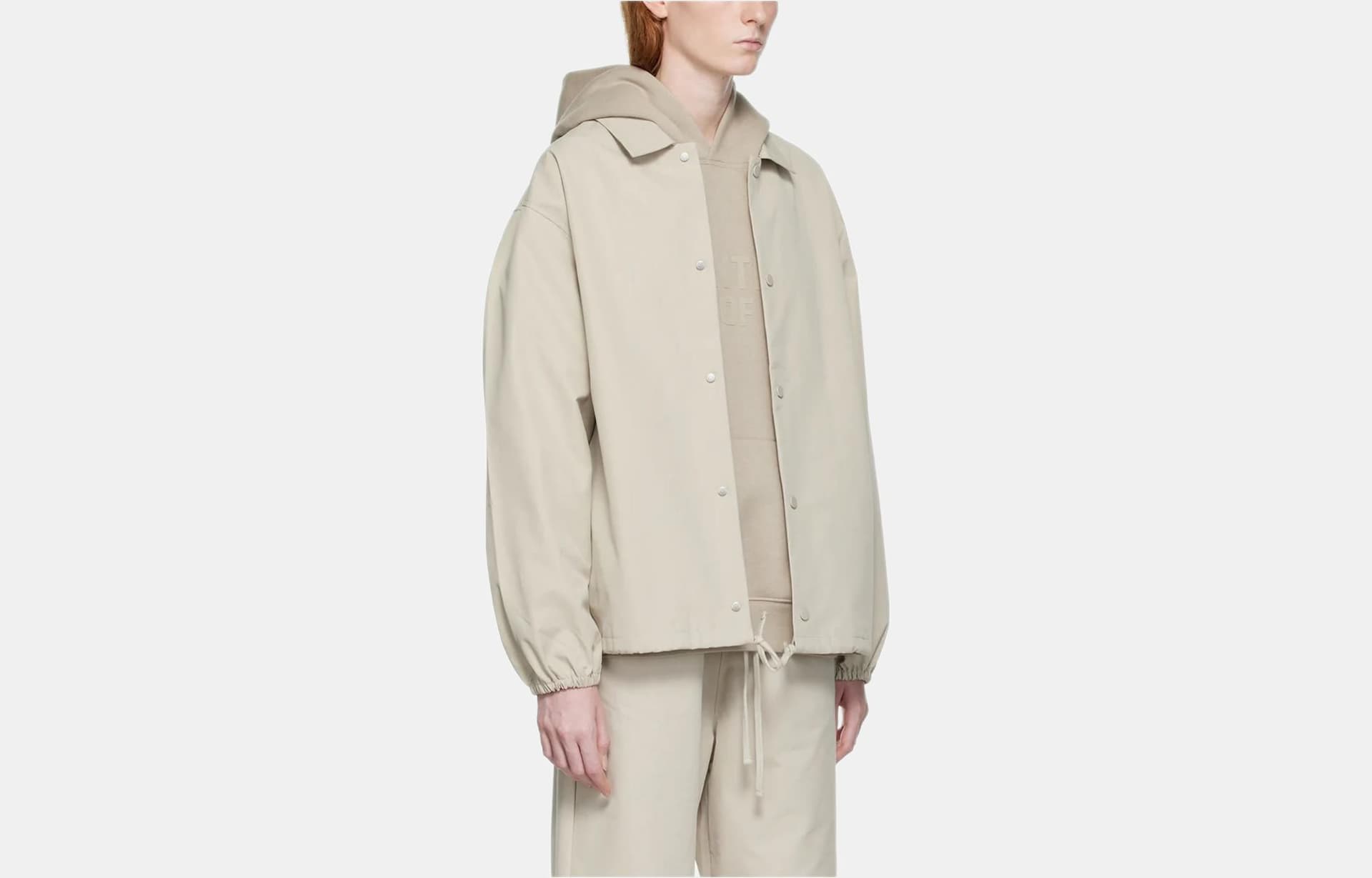 Куртка Fear of God Essentials FW22 Gray Drawstring Jacket Smoke - изображение 3
