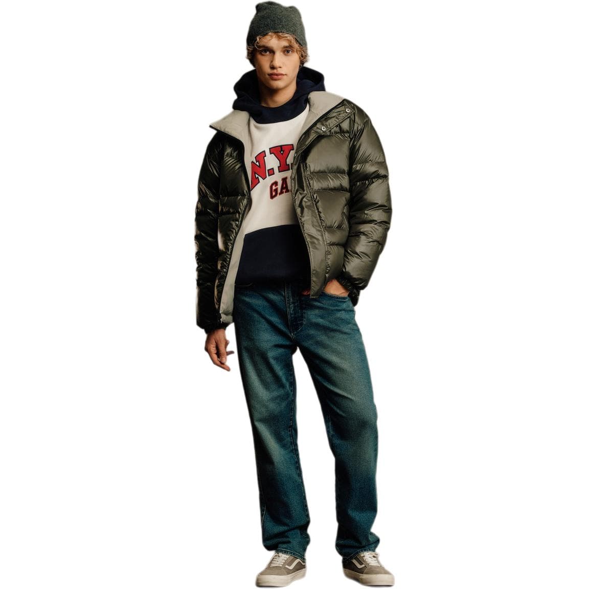 Зимняя куртка GAP Осенний Зимний Пуховик Мужской - изображение 3