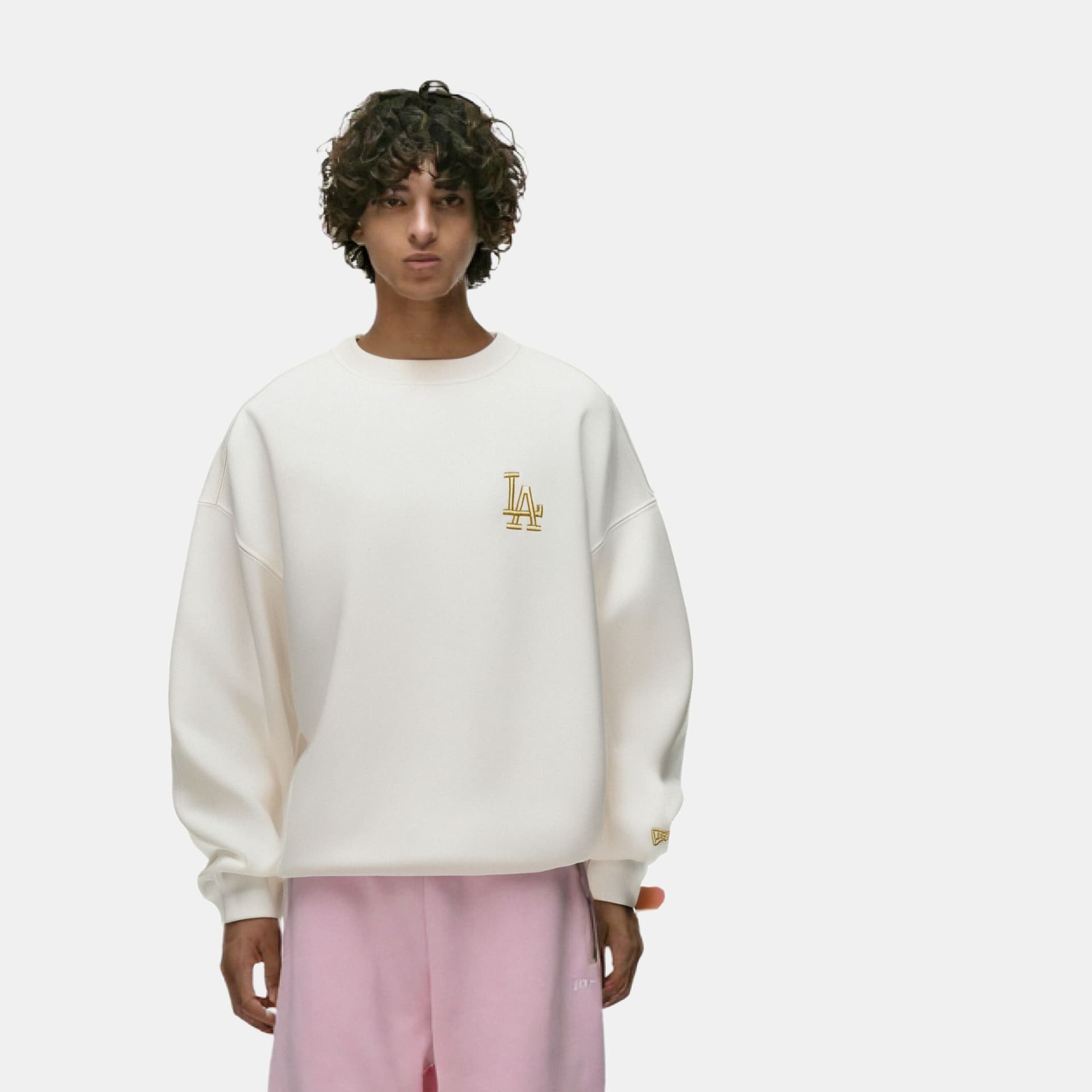 Кофта new era Американский Свитшот Унисекс Слоновая кость - изображение 4