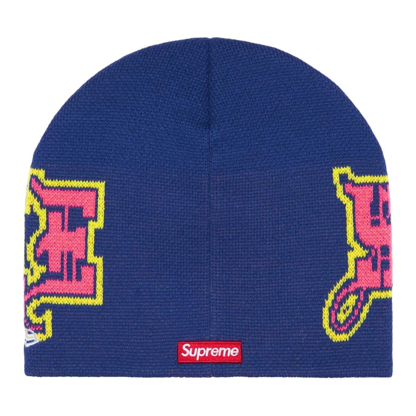 Шапка Supreme X New Era Акриловые Шапки Унисекс Морской Синий Коричневый Красный Белый Светло-Синий Черный - изображение 12