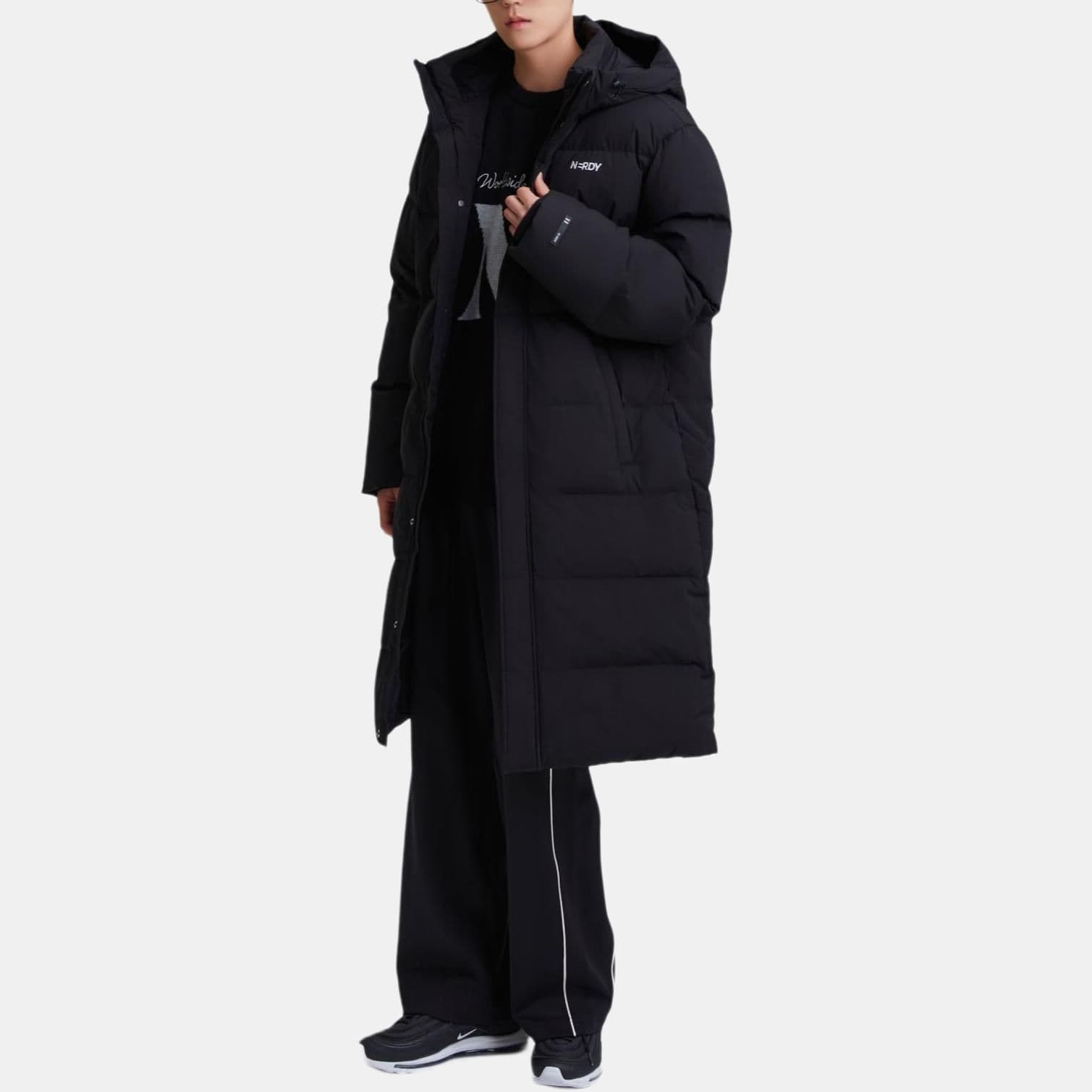 Зимняя куртка Nerdy FW24 Пуховик Унисекс Черный - изображение 3