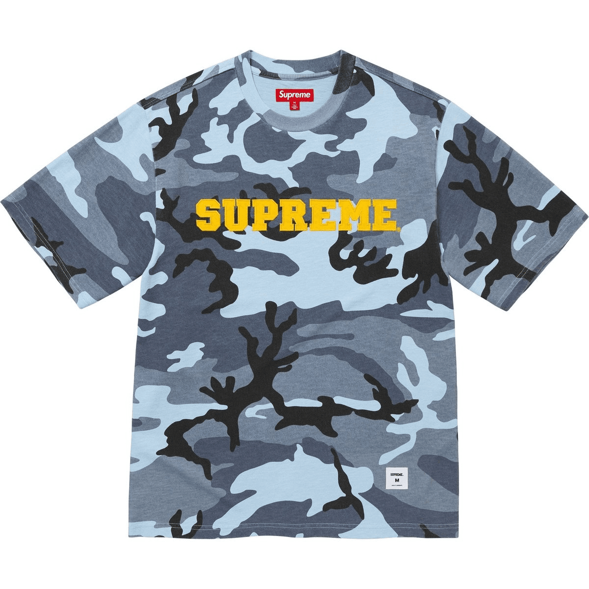 Футболка Supreme FW25 WEEK9 Collegiate Декоративная интарсия H H Топ T Рубашка Унисекс - изображение 1