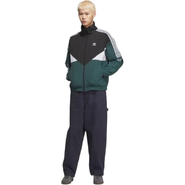 Куртка Adidas Originals Gender Neutral Куртка Унисекс Черный Зеленый Белый - изображение 4